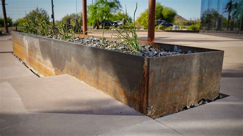 cnc cut decorative metal planter boxes|corten planter box sizes.